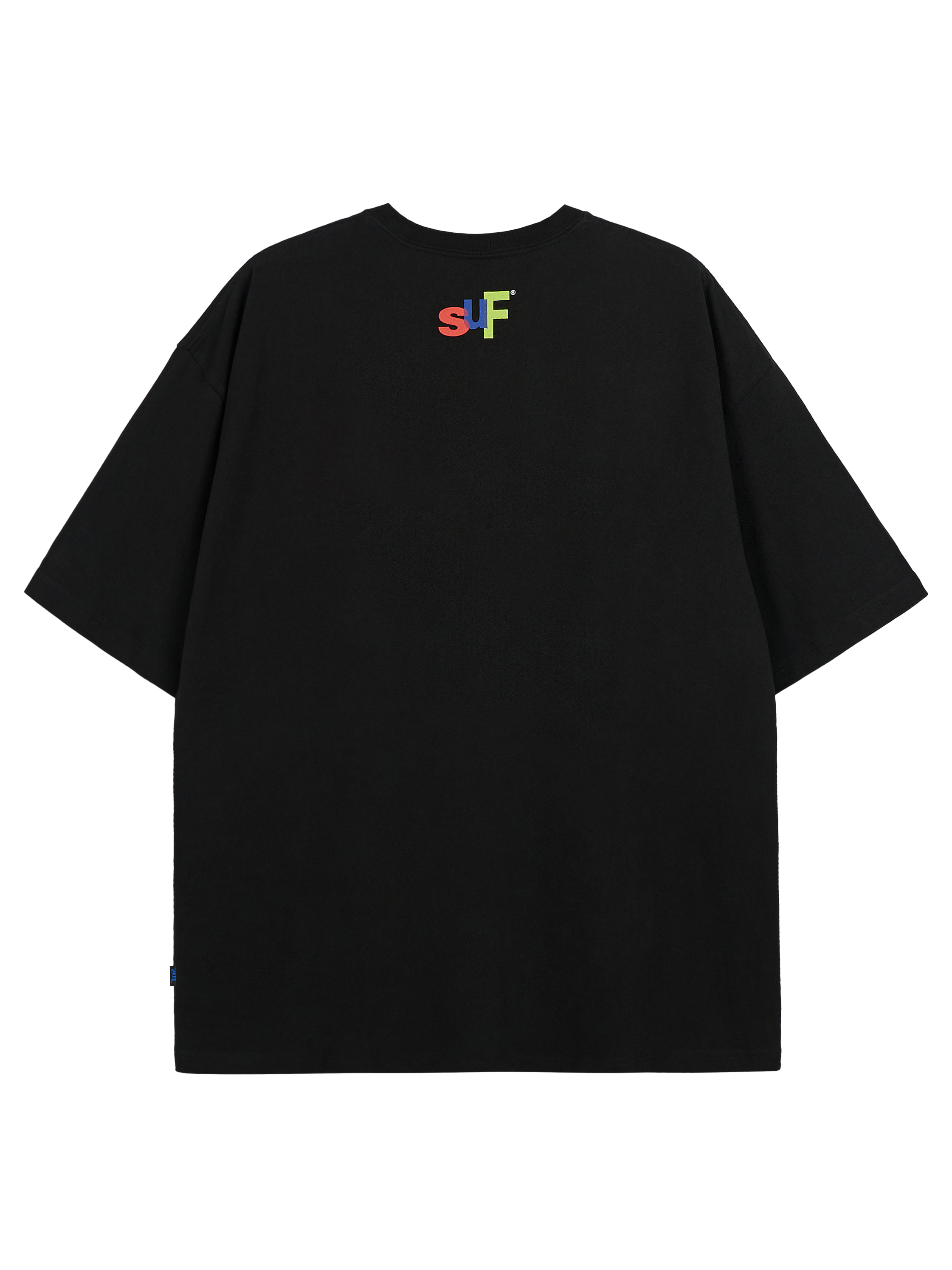 SUF OVERLAP LOGO T-SHIRT BLACK