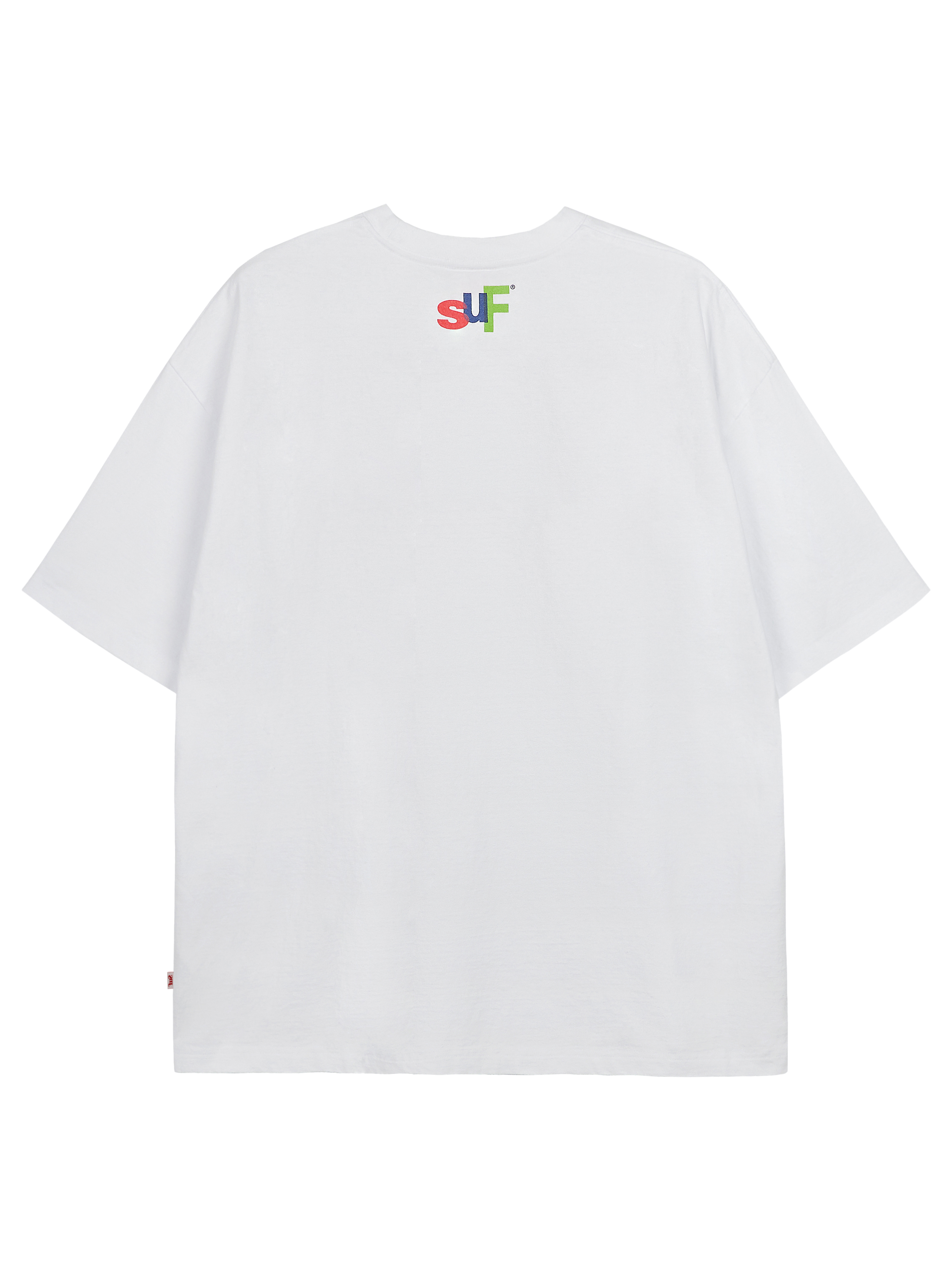 SUF OVERLAP LOGO T-SHIRT WHITE