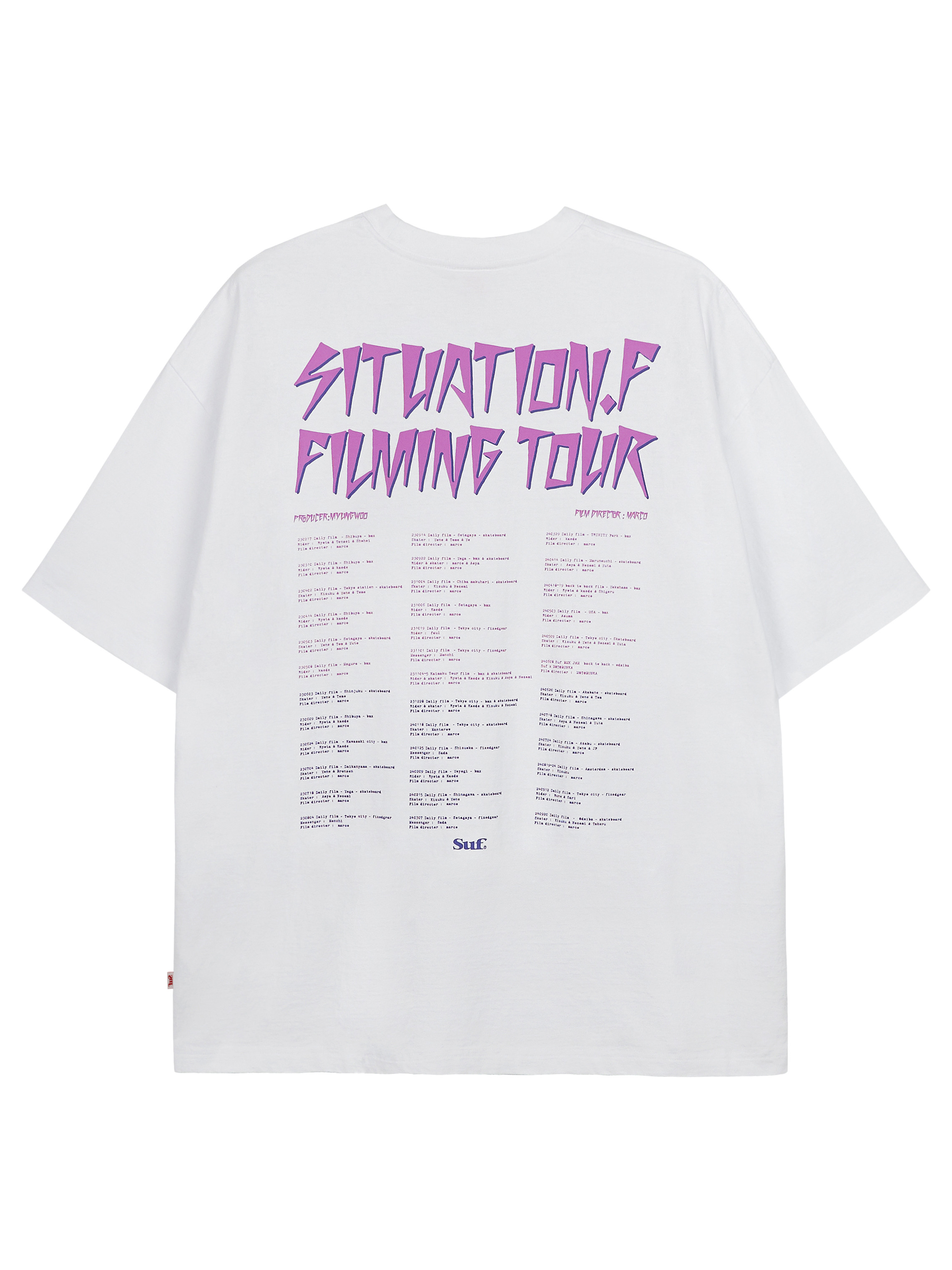 SUF FILM TOUR T-SHIRT WHITE