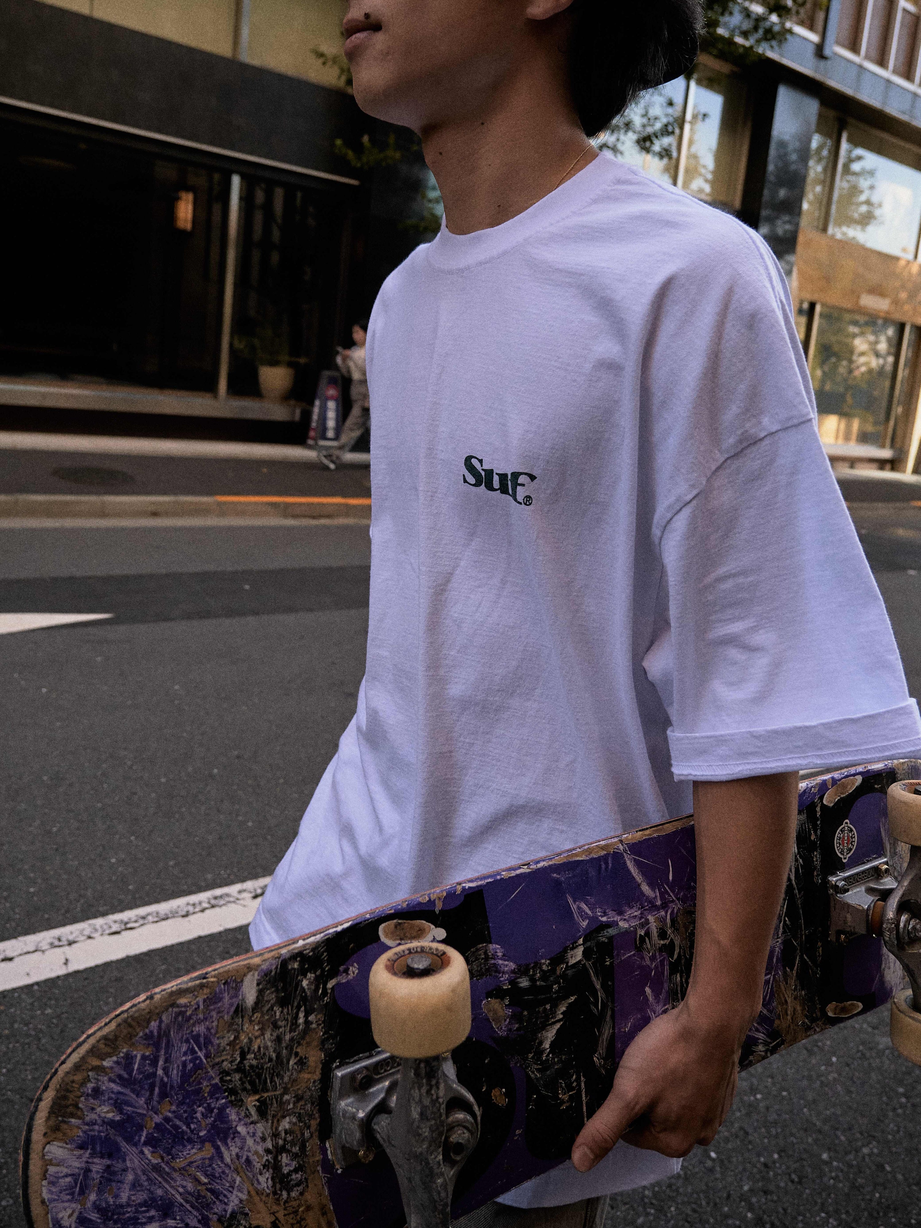 Suf Slogan T-shirts WHITE