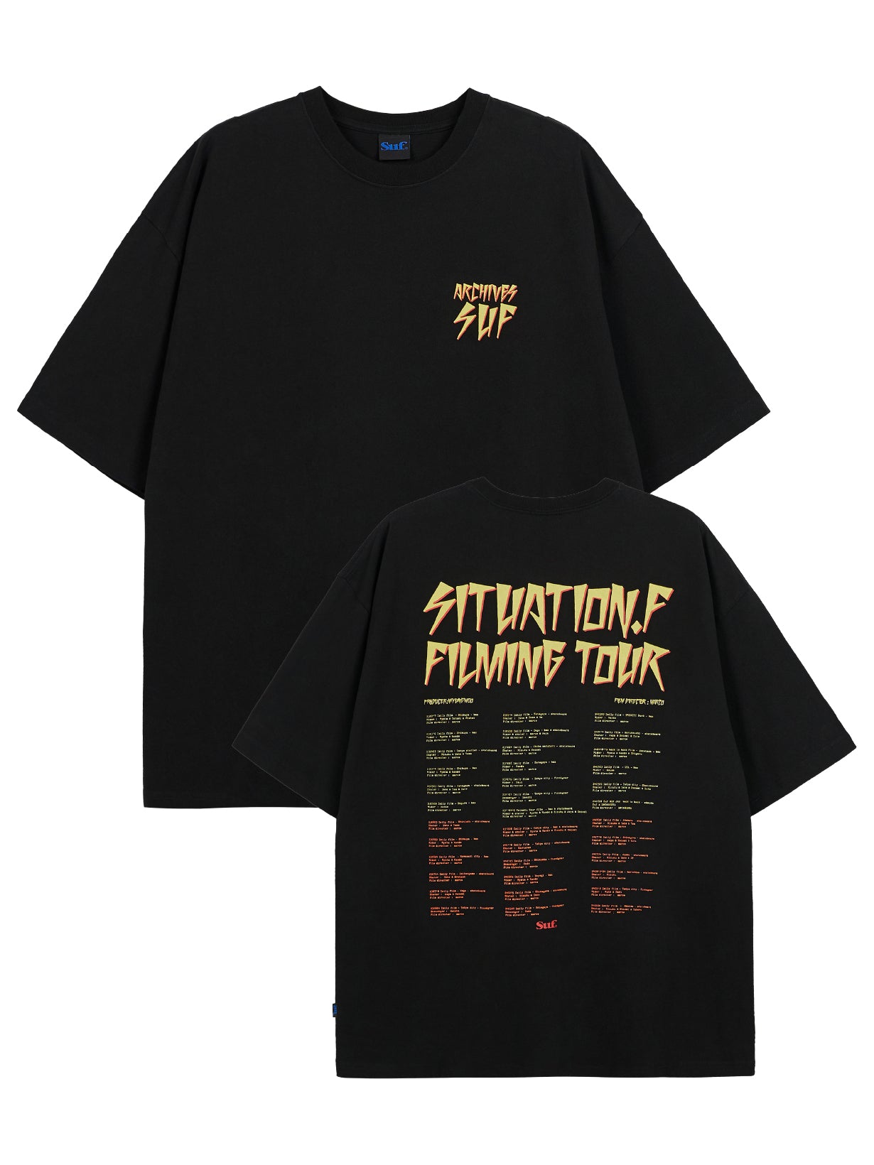 SUF FILM TOUR T-SHIRT BLACK