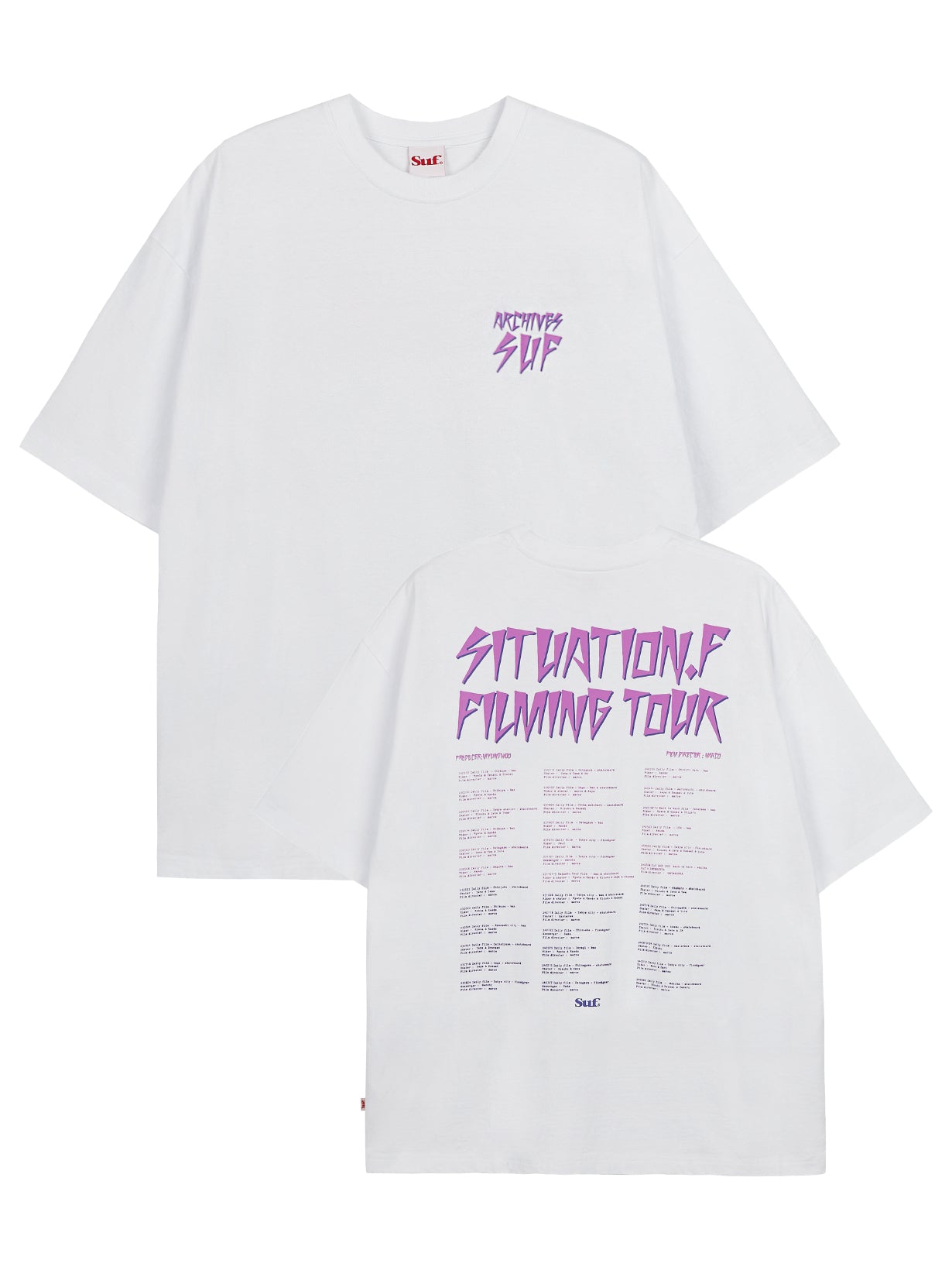 SUF FILM TOUR T-SHIRT WHITE