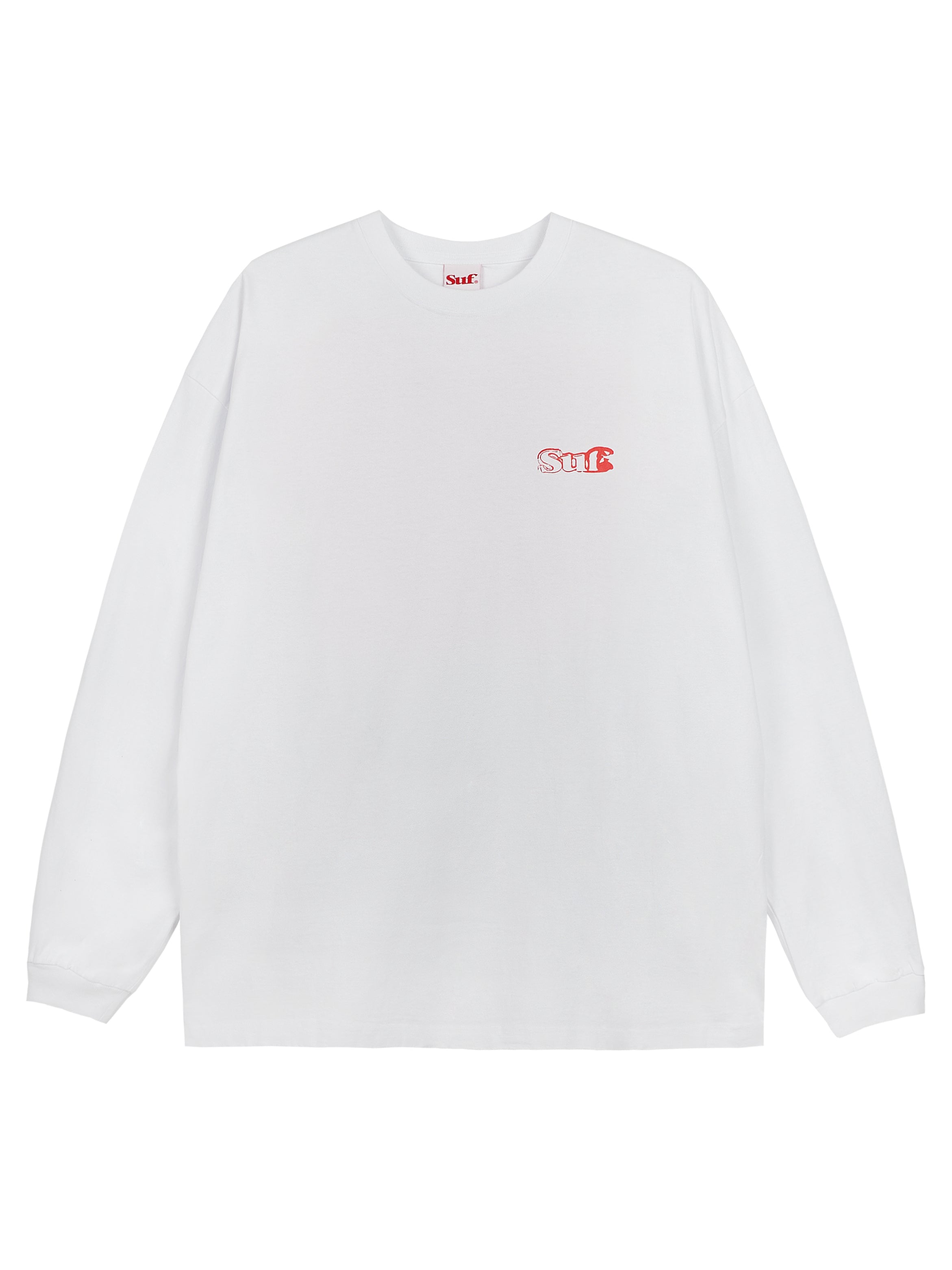 Spray Paint Long Sleeve T-shirt WHITE